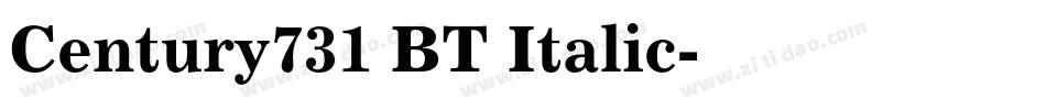 Century731 BT Italic字体转换